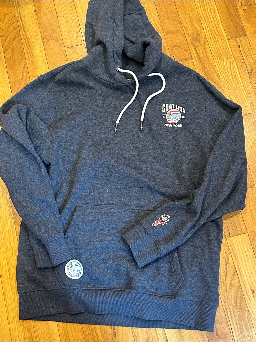 GOAT USA Dark Heather Gray Pullover Hoodie